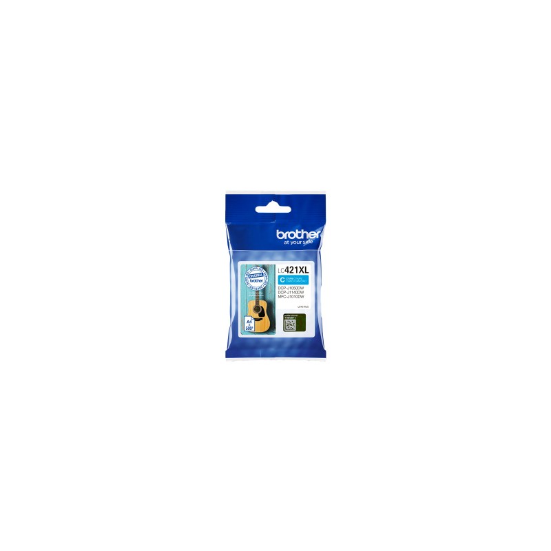 BROTHER CARTUCCIA D\'INCHIOSTRO CIANO LC421XLC LC-421XLC 500 COPIE ORIGINALE BROTHER CARTUCCIA D\'INCHIOSTRO CIANO LC421XLC LC-421XLC 500 COPIE ORIGINALE