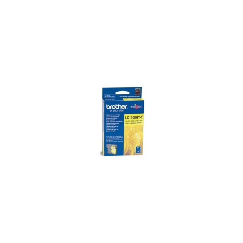 BROTHER CARTUCCIA D\'INCHIOSTRO GIALLO LC1100HYY LC-1100HY 750 COPIE ORIGINALE BROTHER CARTUCCIA D\'INCHIOSTRO GIALLO LC1100HYY LC-1100HY 750 COPIE ORIGINALE