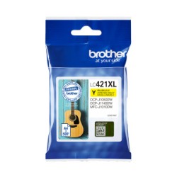 BROTHER CARTUCCIA D\'INCHIOSTRO GIALLO LC421XLY LC-421XLY 500 COPIE ORIGINALE