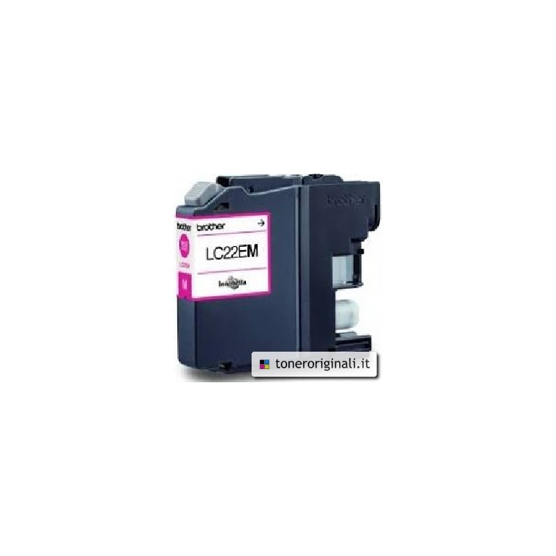 BROTHER CARTUCCIA D\'INCHIOSTRO MAGENTA LC22EM LC-22E 1200 COPIE 11,8ML ORIGINALE BROTHER CARTUCCIA D\'INCHIOSTRO MAGENTA LC22EM LC-22E 1200 COPIE 11,8ML ORIGINALE