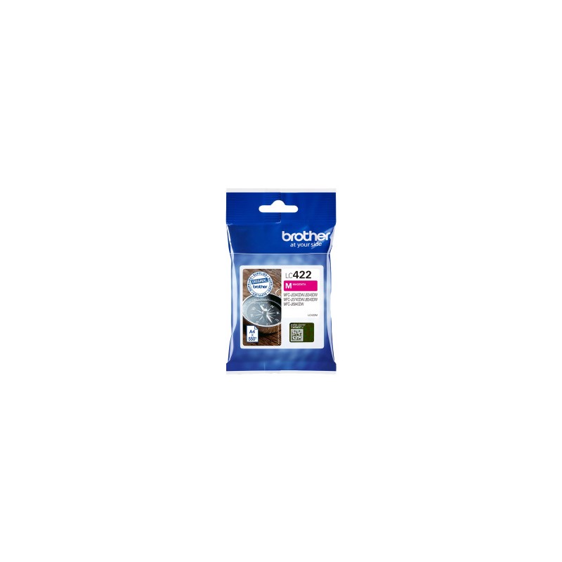 BROTHER CARTUCCIA D\'INCHIOSTRO MAGENTA LC422M LC-422M 550 COPIE ORIGINALE BROTHER CARTUCCIA D\'INCHIOSTRO MAGENTA LC422M LC-422M 550 COPIE ORIGINALE