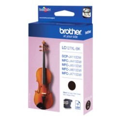 BROTHER CARTUCCIA D\'INCHIOSTRO NERO LC127XLBK LC-127XL 1200 COPIE ORIGINALE