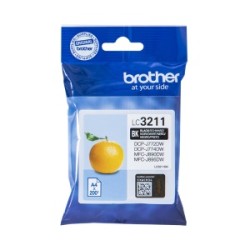 BROTHER CARTUCCIA D\'INCHIOSTRO NERO LC3211BK LC-3211 200 COPIE ORIGINALE