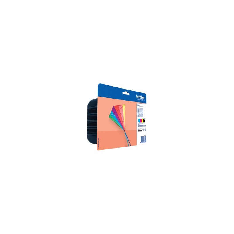 BROTHER MULTIPACK NERO / CIANO / MAGENTA / GIALLO LC-223 LC223VALBPDR 4 CARTUCCE D\'INCHIOS ORIGINALE BROTHER MULTIPACK NERO / CIANO / MAGENTA / GIALLO LC-223 LC223VALBPDR 4 CARTUCCE D\'INCHIOS ORIGINALE