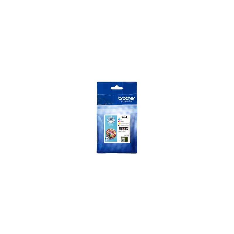 BROTHER MULTIPACK NERO / CIANO / MAGENTA / GIALLO LC424 LC424VAL 3000 COPIE ORIGINALE BROTHER MULTIPACK NERO / CIANO / MAGENTA / GIALLO LC424 LC424VAL 3000 COPIE ORIGINALE
