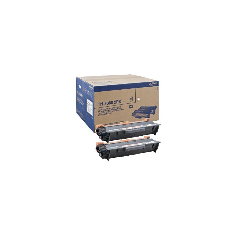 BROTHER MULTIPACK NERO TN-3380TWIN DOUBLE PACK 8.000 PAGINE CAD. ORIGINALE BROTHER MULTIPACK NERO TN-3380TWIN DOUBLE PACK 8.000 PAGINE CAD. ORIGINALE