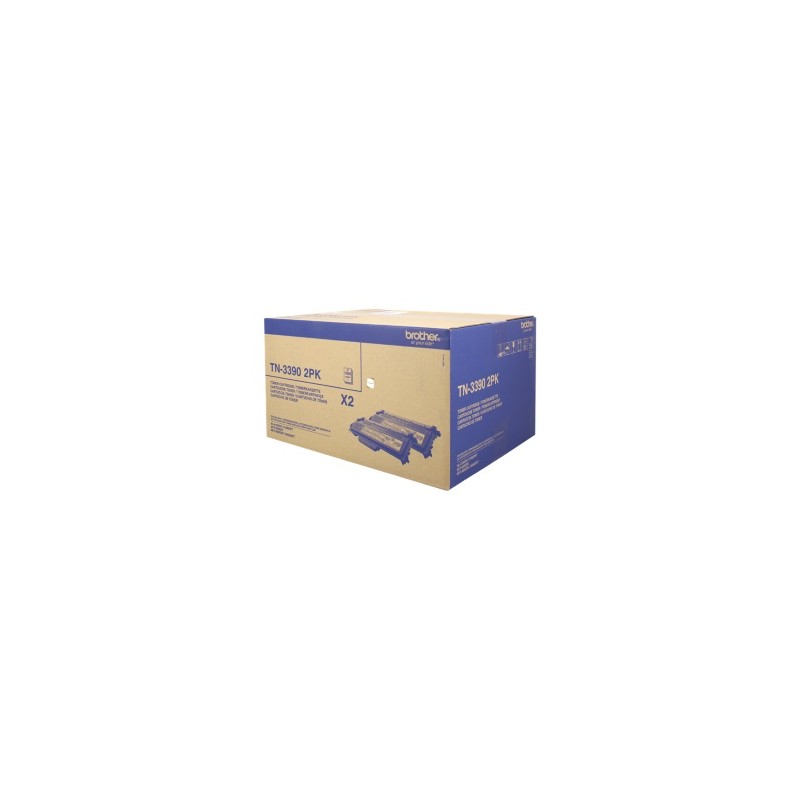 BROTHER MULTIPACK NERO TN-3390TWIN 2 TONER TN-3390 12.000 PAGINE CAD. ORIGINALE BROTHER MULTIPACK NERO TN-3390TWIN 2 TONER TN-3390 12.000 PAGINE CAD. ORIGINALE