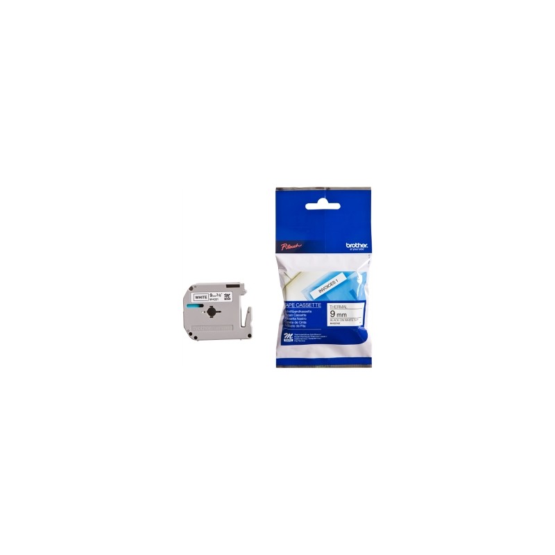 BROTHER NASTRO NERO SU BIANCO M-K221BZ M-K221 9 MM X 8 M, NON LAMINATO ORIGINALE BROTHER NASTRO NERO SU BIANCO M-K221BZ M-K221 9 MM X 8 M, NON LAMINATO ORIGINALE