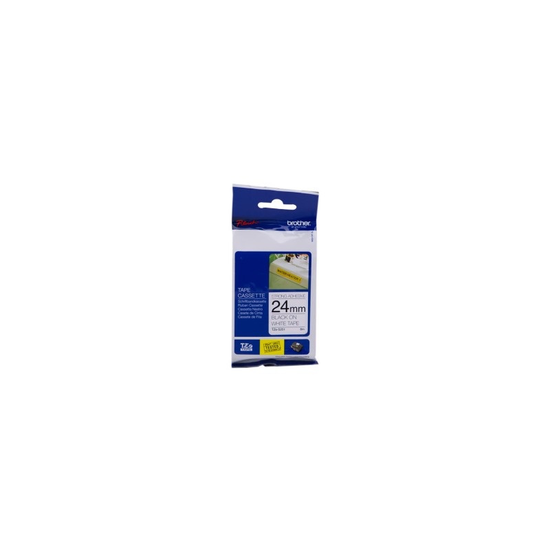 BROTHER NASTRO NERO SU BIANCO TZE-S251 TZ-S251 24 MM X 8 M, LAMINATO ORIGINALE BROTHER NASTRO NERO SU BIANCO TZE-S251 TZ-S251 24 MM X 8 M, LAMINATO ORIGINALE