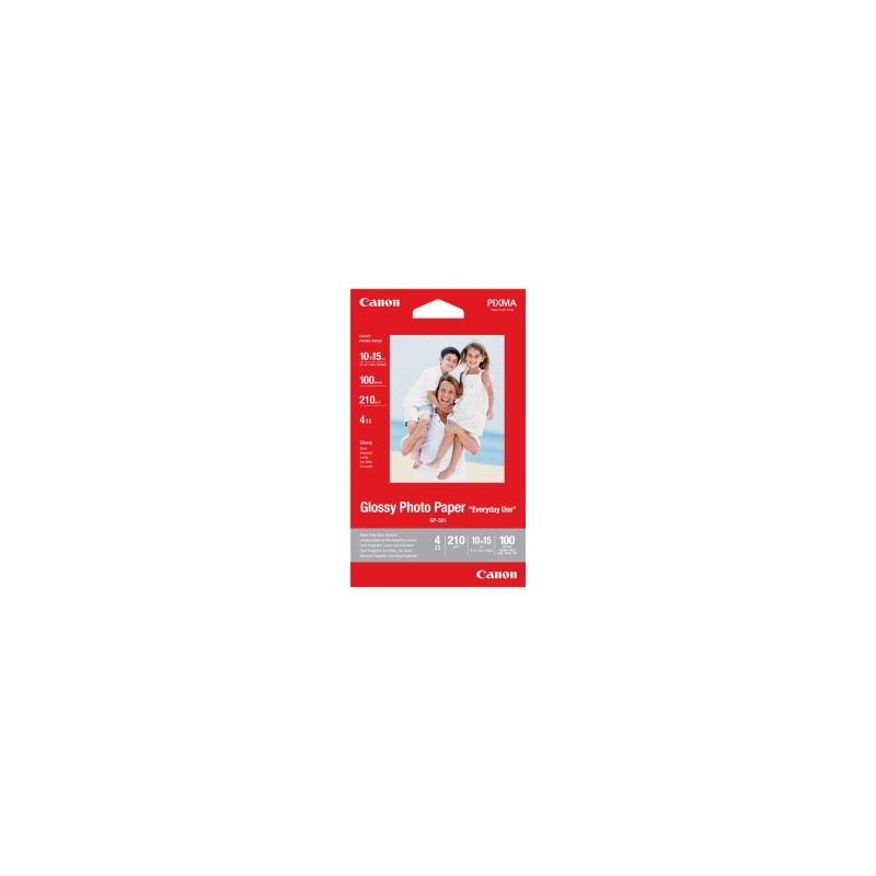 CANON CARTA BIANCO 0775B001 GP-501 CARTA FOTOGRAFICA, DIN A4, 200 G/MÂ², 100 FOGLI, BRILLA ORIGINALE