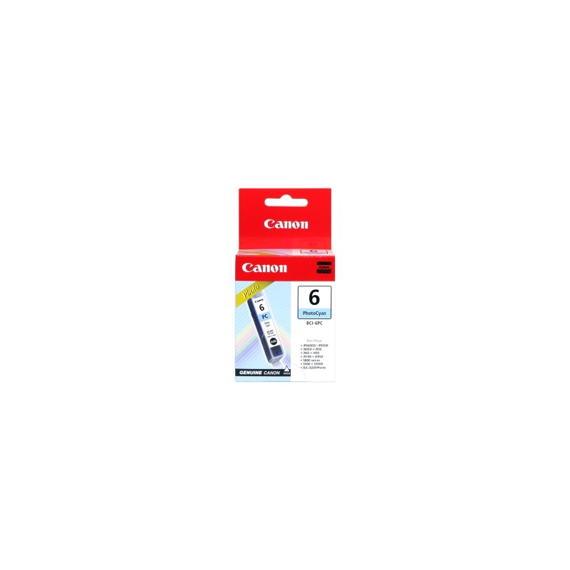 CANON CARTUCCIA D\'INCHIOSTRO CIANO BCI-6PC 4709A002 280 COPIE 13ML ORIGINALE CANON CARTUCCIA D\'INCHIOSTRO CIANO BCI-6PC 4709A002 280 COPIE 13ML ORIGINALE