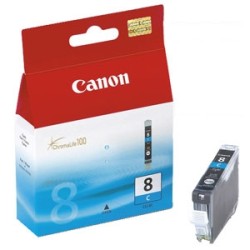 CANON CARTUCCIA D\'INCHIOSTRO CIANO CLI-8C 0621B001 790 COPIE 13ML ORIGINALE