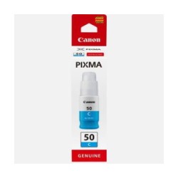 CANON CARTUCCIA D\'INCHIOSTRO CIANO GI-50C 3403C001 7700 COPIE 70ML ORIGINALE