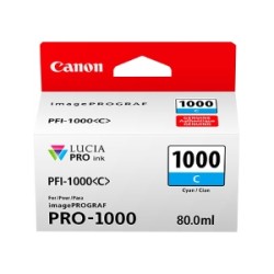 CANON CARTUCCIA D\'INCHIOSTRO CIANO PFI-1000C 0547C001 5025 COPIE 80ML ORIGINALE