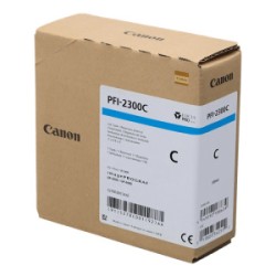 CANON CARTUCCIA D\'INCHIOSTRO CIANO PFI-2300C 5278C001 330ML ORIGINALE