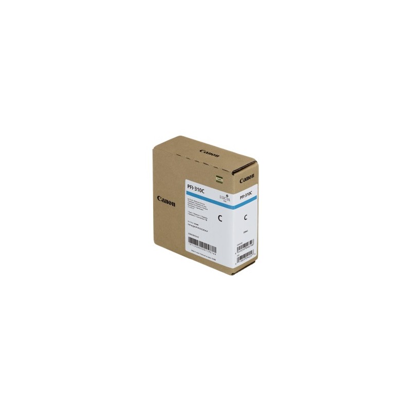CANON CARTUCCIA D\'INCHIOSTRO CIANO PFI-310C 2360C001 330ML ORIGINALE CANON CARTUCCIA D\'INCHIOSTRO CIANO PFI-310C 2360C001 330ML ORIGINALE