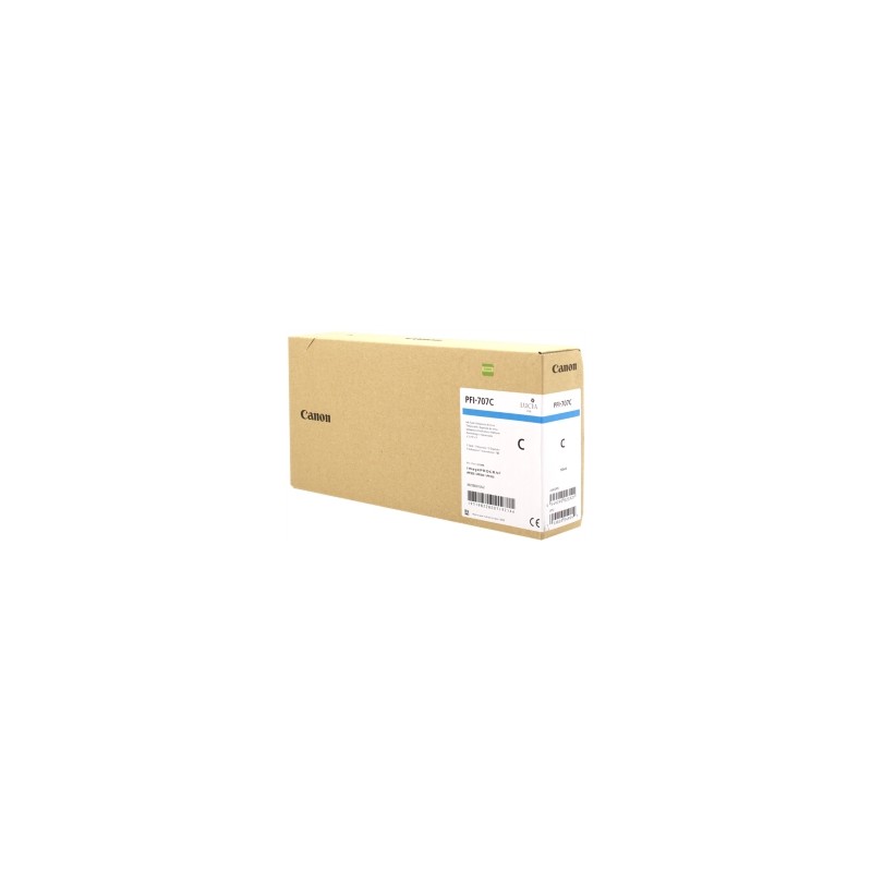 CANON CARTUCCIA D\'INCHIOSTRO CIANO PFI-707C 9822B001 700ML ORIGINALE CANON CARTUCCIA D\'INCHIOSTRO CIANO PFI-707C 9822B001 700ML ORIGINALE