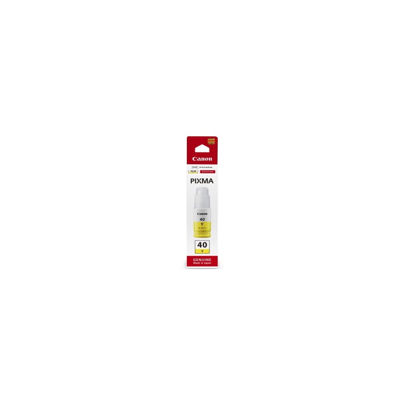 CANON CARTUCCIA D\'INCHIOSTRO GIALLO GI-40Y 3402C001 7700 COPIE ORIGINALE CANON CARTUCCIA D\'INCHIOSTRO GIALLO GI-40Y 3402C001 7700 COPIE ORIGINALE