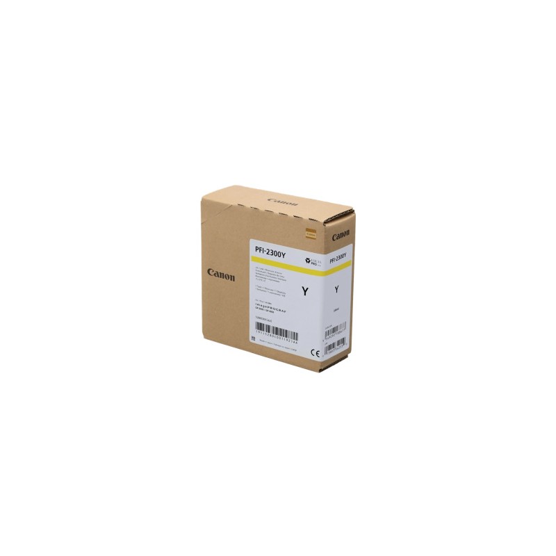CANON CARTUCCIA D\'INCHIOSTRO GIALLO PFI-2300Y 5280C001 330ML ORIGINALE CANON CARTUCCIA D\'INCHIOSTRO GIALLO PFI-2300Y 5280C001 330ML ORIGINALE