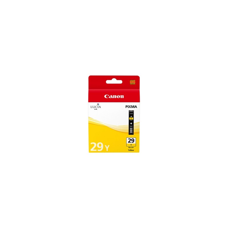 CANON CARTUCCIA D\'INCHIOSTRO GIALLO PGI-29Y 4875B001 1280 COPIE 36ML PER CIRCA 1.420 FOTO ORIGINALE CANON CARTUCCIA D\'INCHIOSTRO GIALLO PGI-29Y 4875B001 1280 COPIE 36ML PER CIRCA 1.420 FOTO ORIGINALE