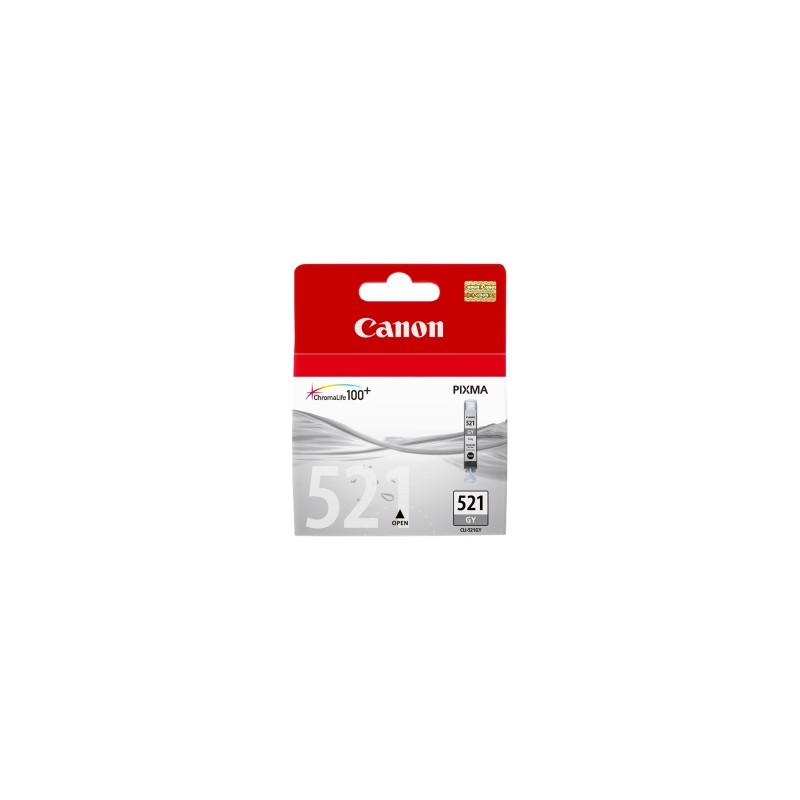 CANON CARTUCCIA D\'INCHIOSTRO GRIGIO CLI-521GY 2937B001 500 COPIE 9ML ORIGINALE CANON CARTUCCIA D\'INCHIOSTRO GRIGIO CLI-521GY 2937B001 500 COPIE 9ML ORIGINALE
