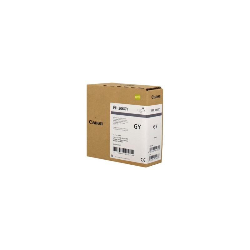 CANON CARTUCCIA D\'INCHIOSTRO GRIGIO PFI-306GY 6666B001 330ML ORIGINALE CANON CARTUCCIA D\'INCHIOSTRO GRIGIO PFI-306GY 6666B001 330ML ORIGINALE