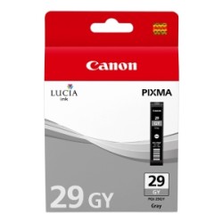 CANON CARTUCCIA D\'INCHIOSTRO GRIGIO PGI-29GY 4871B001 790 COPIE 36ML PER CIRCA 724 FOTO (F ORIGINALE