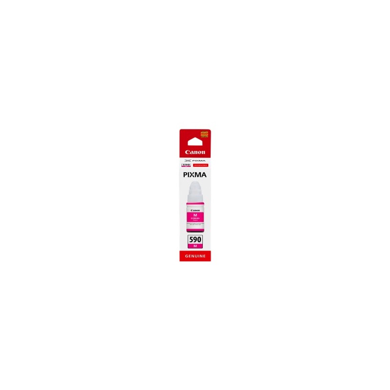 CANON CARTUCCIA D\'INCHIOSTRO MAGENTA GI-590M 1605C001 7000 COPIE 70ML VASOIO PER L\' INCHIO ORIGINALE CANON CARTUCCIA D\'INCHIOSTRO MAGENTA GI-590M 1605C001 7000 COPIE 70ML VASOIO PER L\' INCHIO ORIGINALE