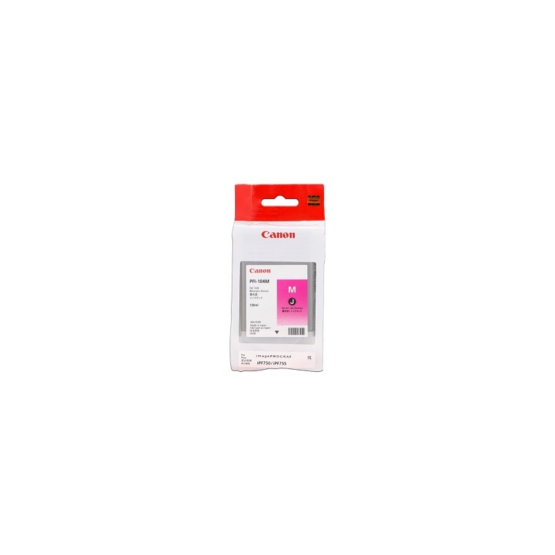 CANON CARTUCCIA D\'INCHIOSTRO MAGENTA PFI-104M 3631B001 130ML ORIGINALE CANON CARTUCCIA D\'INCHIOSTRO MAGENTA PFI-104M 3631B001 130ML ORIGINALE