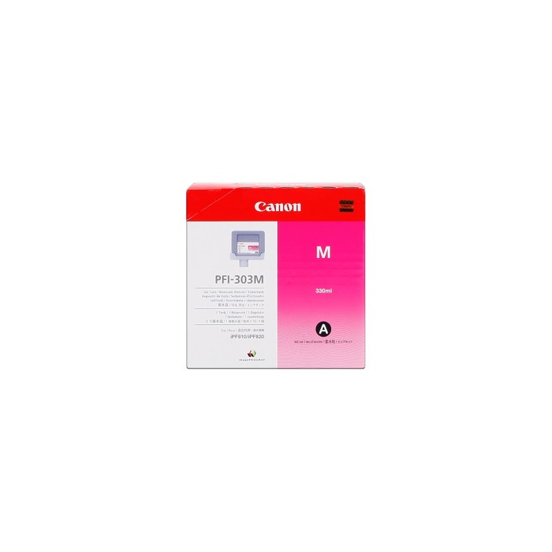 CANON CARTUCCIA D\'INCHIOSTRO MAGENTA PFI-303M 2960B001 330ML ORIGINALE CANON CARTUCCIA D\'INCHIOSTRO MAGENTA PFI-303M 2960B001 330ML ORIGINALE
