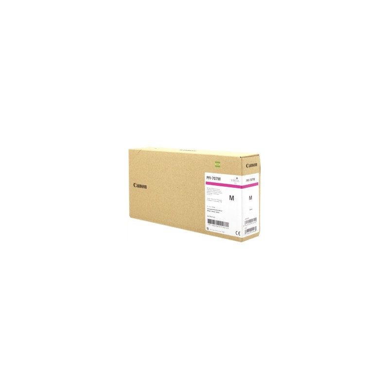 CANON CARTUCCIA D\'INCHIOSTRO MAGENTA PFI-707M 9823B001 700ML ORIGINALE CANON CARTUCCIA D\'INCHIOSTRO MAGENTA PFI-707M 9823B001 700ML ORIGINALE