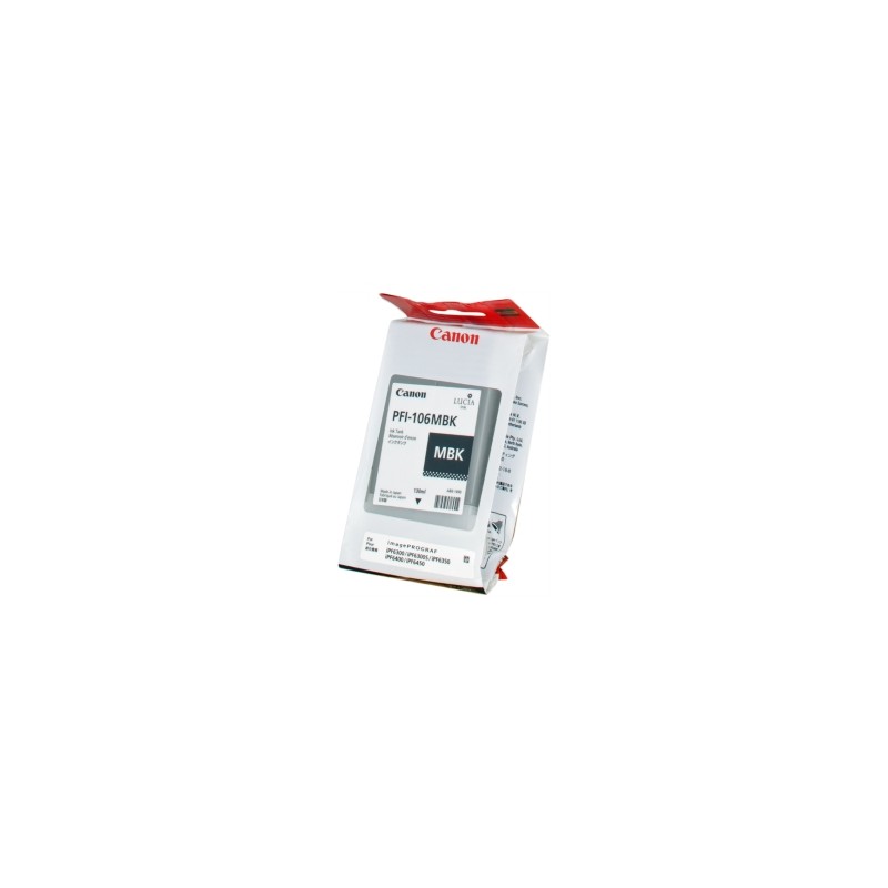 CANON CARTUCCIA D\'INCHIOSTRO NERO (OPACO) PFI-106MBK 6620B001 130ML ORIGINALE CANON CARTUCCIA D\'INCHIOSTRO NERO (OPACO) PFI-106MBK 6620B001 130ML ORIGINALE