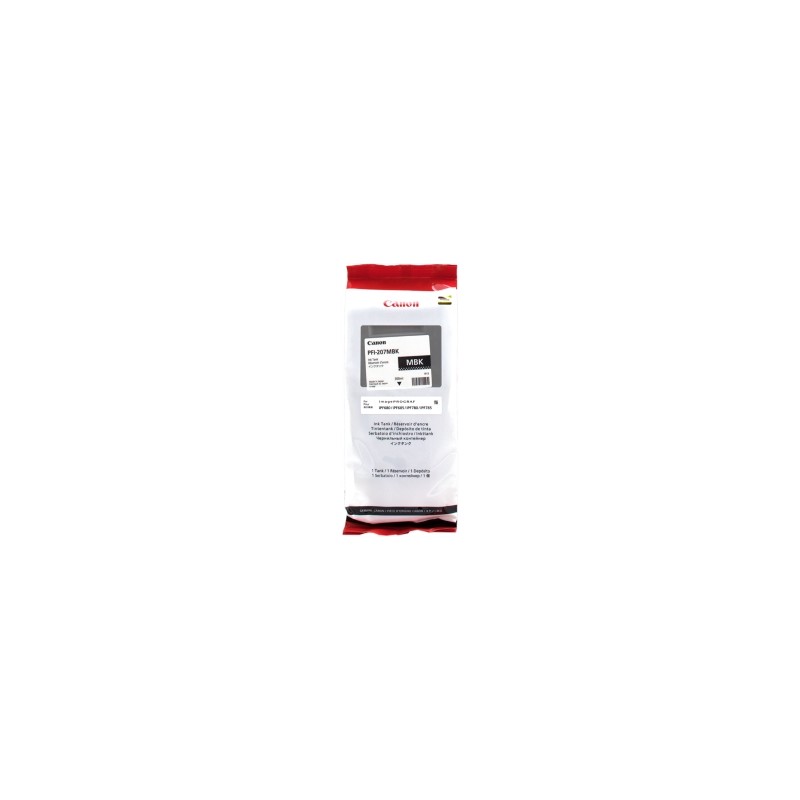 CANON CARTUCCIA D\'INCHIOSTRO NERO (OPACO) PFI-207MBK 8788B001 300ML ORIGINALE CANON CARTUCCIA D\'INCHIOSTRO NERO (OPACO) PFI-207MBK 8788B001 300ML ORIGINALE