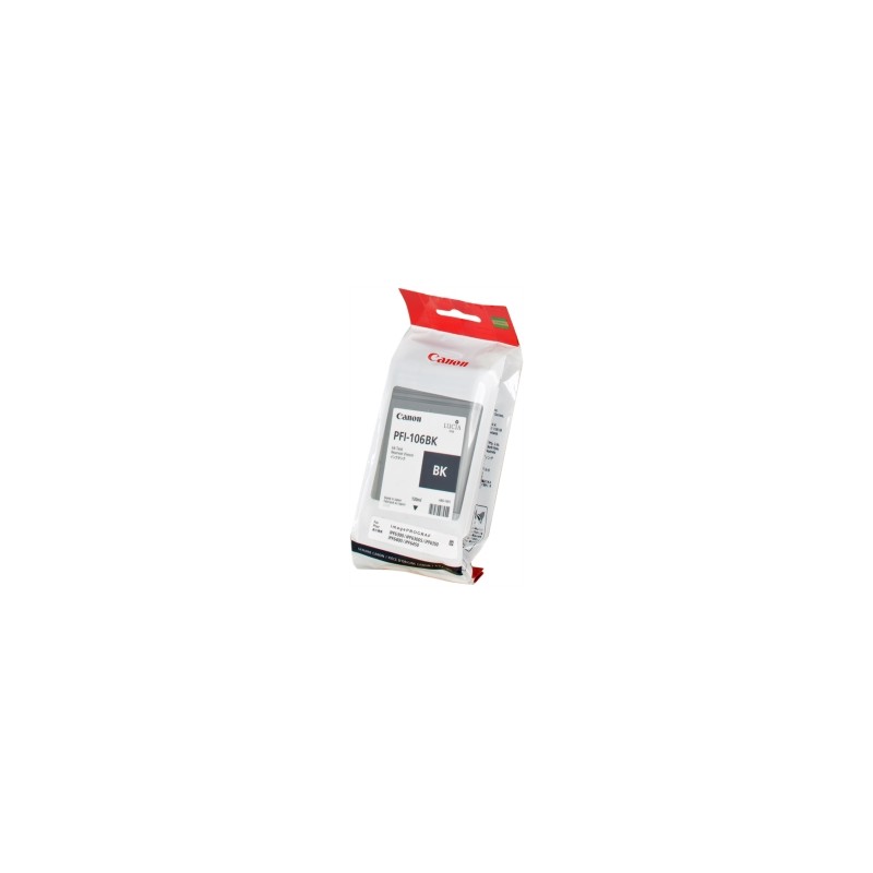 CANON CARTUCCIA D\'INCHIOSTRO NERO PFI-106BK 6621B001 130ML ORIGINALE CANON CARTUCCIA D\'INCHIOSTRO NERO PFI-106BK 6621B001 130ML ORIGINALE