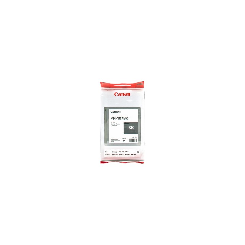 CANON CARTUCCIA D\'INCHIOSTRO NERO PFI-107BK 6705B001 130ML ORIGINALE CANON CARTUCCIA D\'INCHIOSTRO NERO PFI-107BK 6705B001 130ML ORIGINALE