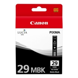CANON CARTUCCIA D\'INCHIOSTRO NERO PGI-29MBK 4868B001 1345 COPIE 36ML PER CIRCA 1.925 FOTO  ORIGINALE
