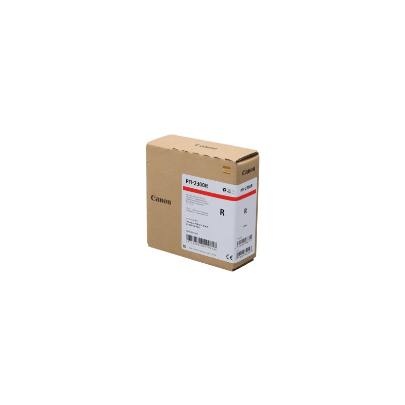 CANON CARTUCCIA D\'INCHIOSTRO ROSSO PFI-2300R 5282C001 330ML ORIGINALE CANON CARTUCCIA D\'INCHIOSTRO ROSSO PFI-2300R 5282C001 330ML ORIGINALE
