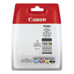 CANON MULTIPACK NERO / CIANO / MAGENTA / GIALLO CLI-581 2103C004 ORIGINALE