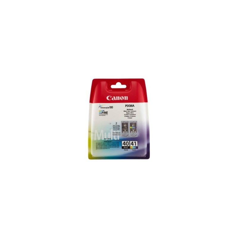CANON MULTIPACK NERO / DIFFERENTI COLORI PG-40 + CL-41 0615B043 PG-40 + CL-41 ORIGINALE CANON MULTIPACK NERO / DIFFERENTI COLORI PG-40 + CL-41 0615B043 PG-40 + CL-41 ORIGINALE