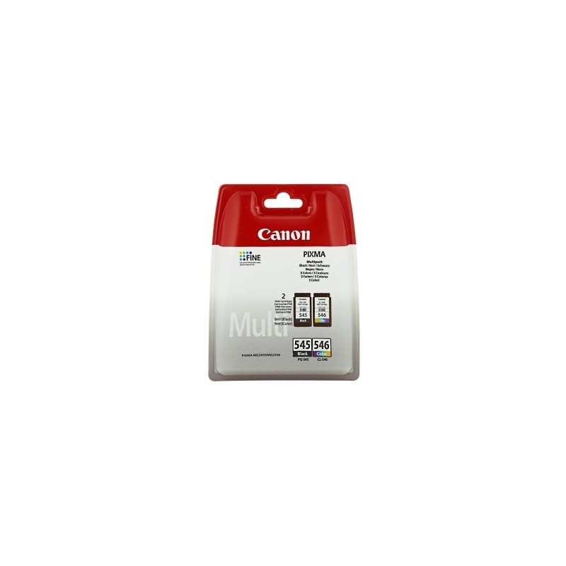 CANON MULTIPACK NERO / DIFFERENTI COLORI PG-545 + CL-546 8287B005 PG-545 + CL-546 ORIGINALE CANON MULTIPACK NERO / DIFFERENTI COLORI PG-545 + CL-546 8287B005 PG-545 + CL-546 ORIGINALE