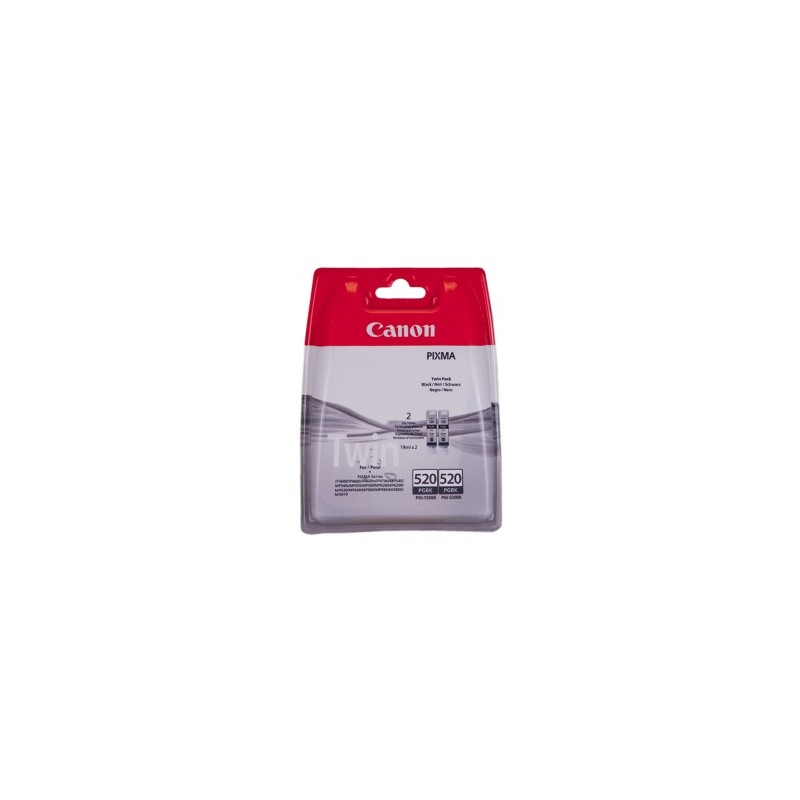 CANON MULTIPACK NERO PGI-520BK TWIN 2932B012 CARTUCCIE D´INCHIOSTRO, CONFEZIONE DOPPIA ORIGINALE CANON MULTIPACK NERO PGI-520BK TWIN 2932B012 CARTUCCIE D´INCHIOSTRO, CONFEZIONE DOPPIA ORIGINALE