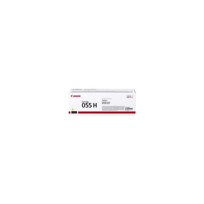 CANON TONER GIALLO 055 H 3017C002 5900 COPIE ORIGINALE CANON TONER GIALLO 055 H 3017C002 5900 COPIE ORIGINALE
