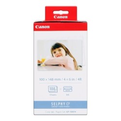 CANON VALUE PACK DIFFERENTI COLORI KP-108IN 3115B001 100 X 148 MM, 108 FOGLI, 3 CARTUCCE C ORIGINALE