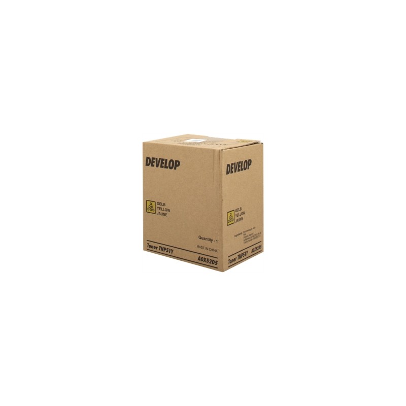 DEVELOP TONER GIALLO A0X52D5 TNP-51Y 5000 COPIE ORIGINALE DEVELOP TONER GIALLO A0X52D5 TNP-51Y 5000 COPIE ORIGINALE