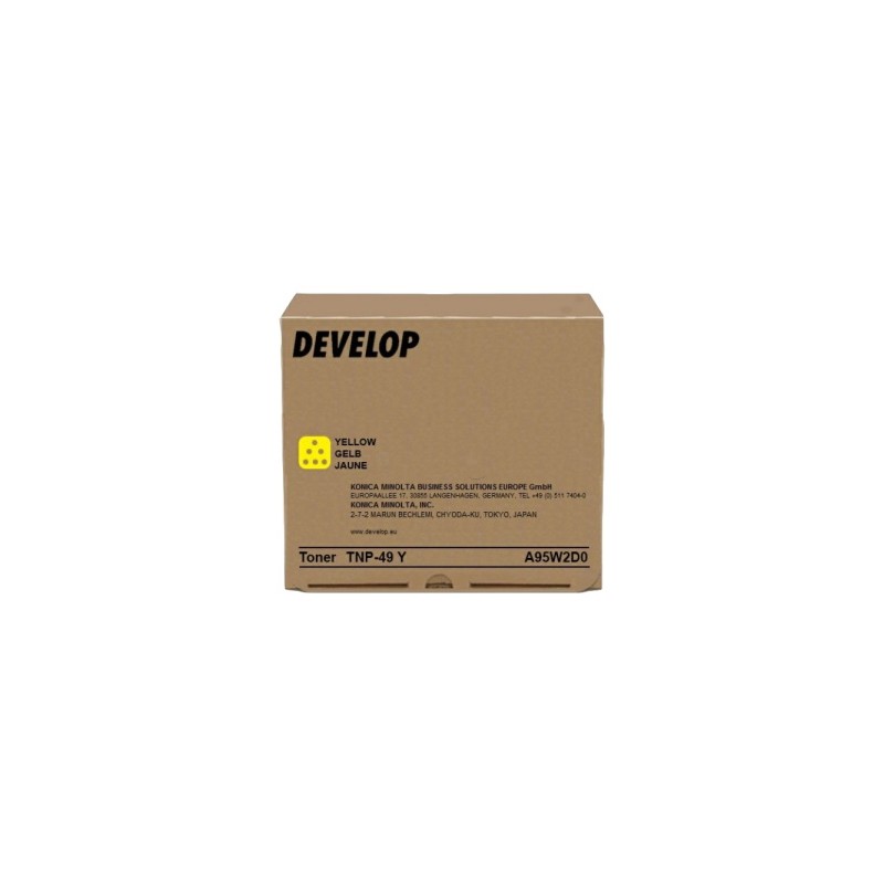DEVELOP TONER GIALLO A95W2D0 TNP-49 Y 12000 COPIE ORIGINALE DEVELOP TONER GIALLO A95W2D0 TNP-49 Y 12000 COPIE ORIGINALE