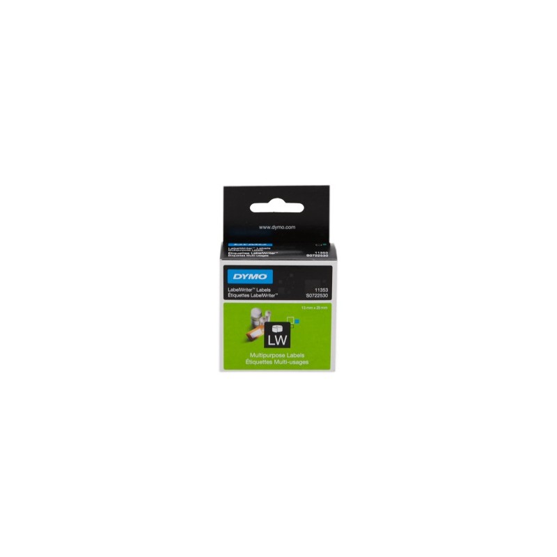 DYMO ETICHETTE S0722530 11353 ETICHETTE BIANCHE,25X13MM, 1000 PEZZI ORIGINALE DYMO ETICHETTE S0722530 11353 ETICHETTE BIANCHE,25X13MM, 1000 PEZZI ORIGINALE