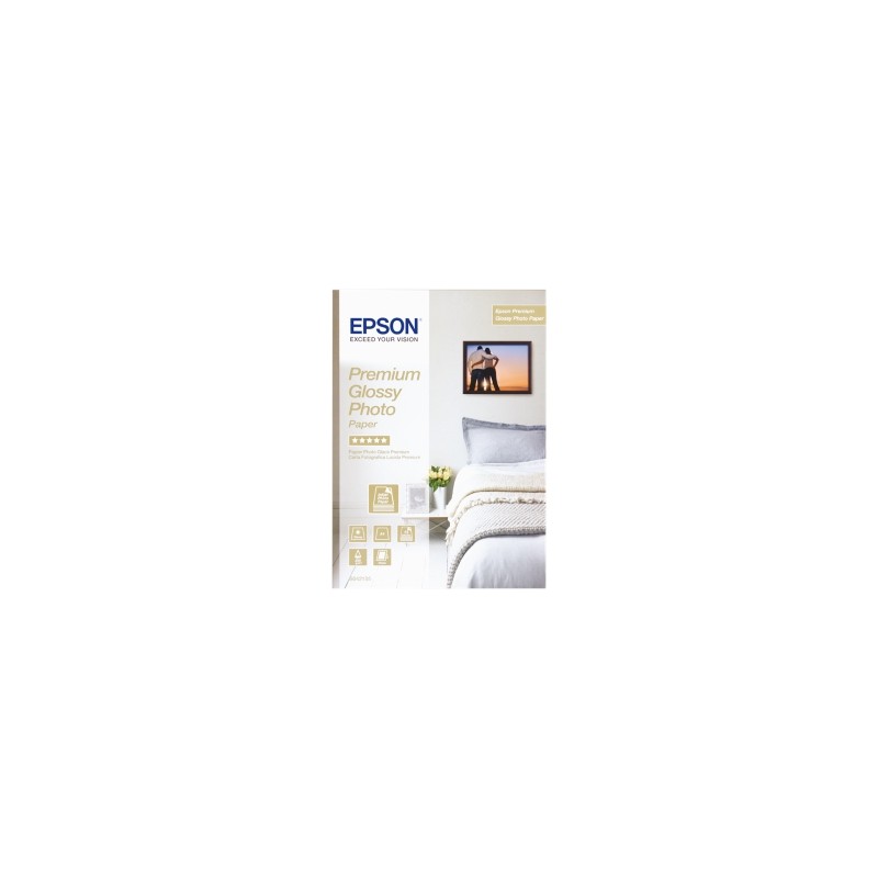 EPSON CARTA BIANCO C13S042155 PREMIUM GLOSSY CARTA FOTOGRAFICA, DIN A4, 15 FOGLI, 255 G/MÂ ORIGINALE