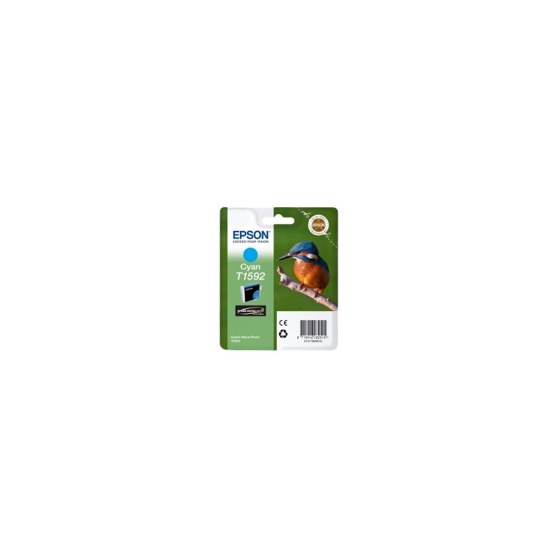 EPSON CARTUCCIA D\'INCHIOSTRO CIANO C13T15924010 T1592 1200 COPIE 17ML ORIGINALE EPSON CARTUCCIA D\'INCHIOSTRO CIANO C13T15924010 T1592 1200 COPIE 17ML ORIGINALE
