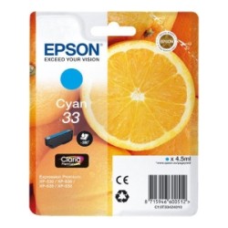 EPSON CARTUCCIA D\'INCHIOSTRO CIANO C13T33424012 T3342 300 COPIE 4,5ML C13T33424010 ORIGINALE