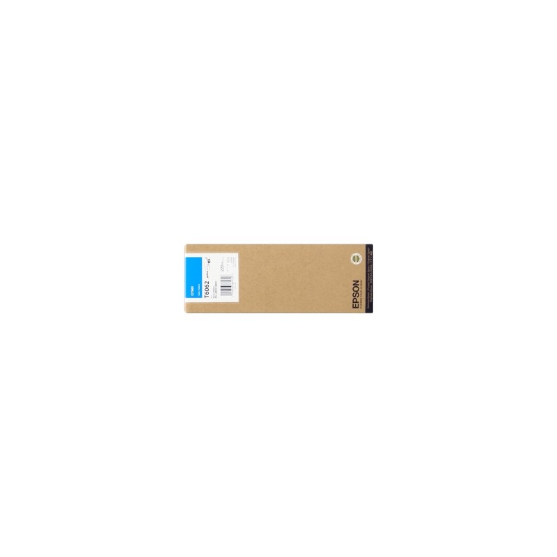 EPSON CARTUCCIA D\'INCHIOSTRO CIANO C13T606200 T6062 220ML ORIGINALE EPSON CARTUCCIA D\'INCHIOSTRO CIANO C13T606200 T6062 220ML ORIGINALE